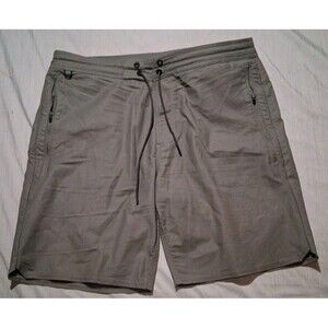 Roark Layover Shorts 2.0 Pockets Back Ventilation Gray RS288 Men's 34 Hiking